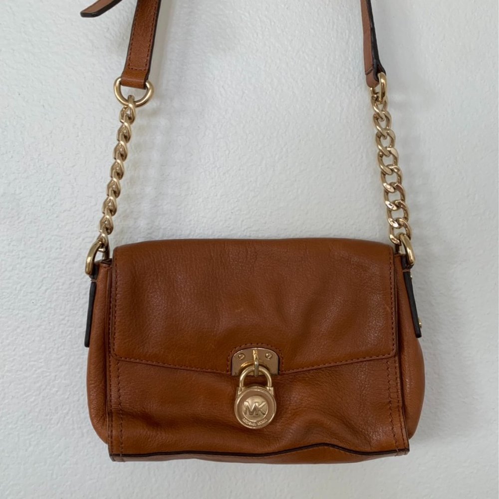 Michael Kors East West Hamilton Leather Crossbody